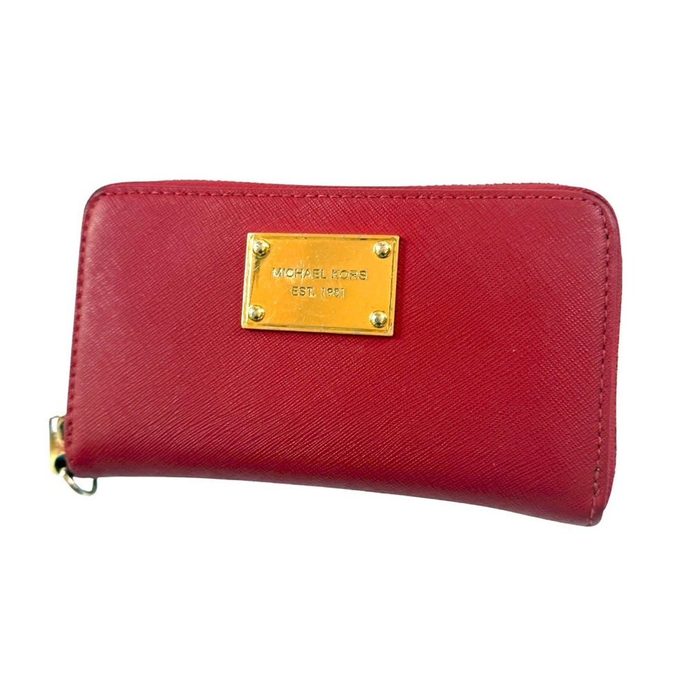 Michael Kors Red Leather Wallet